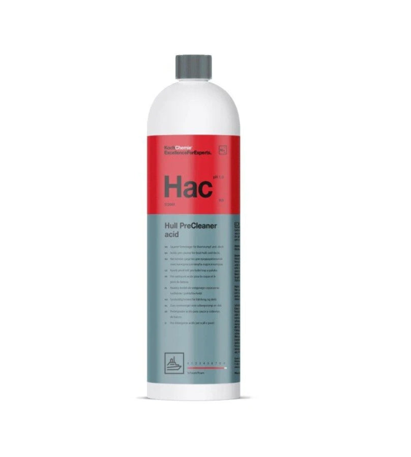 Koch Chemie Hull Precleaner Acid – Skābes tīrītājs laivas korpusam un klājam 1L