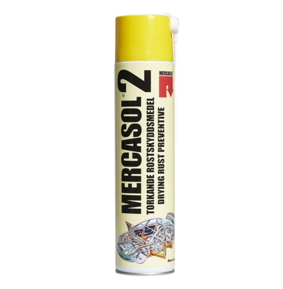 Mercasol 2 - Plāna, caurspīdīga uz vaska bāzes veidota aizsardzība 600ml
