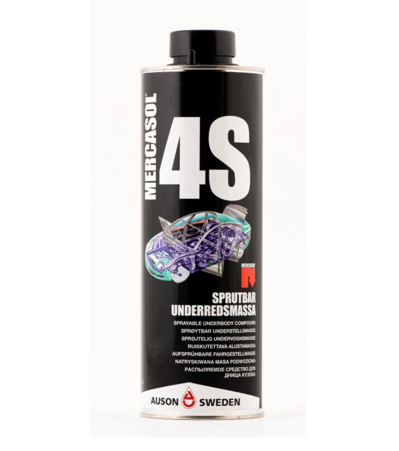 Mercasol 4S Underbody Coating Pretšķembu pārklājums automašīnas apakšai 1L