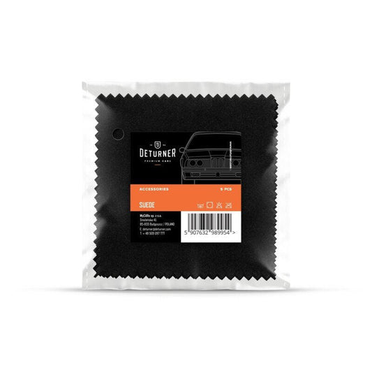 Auto keramisko pārklājumu aplikācijas salvete - DETURNER SUEDE Black 10x10cm 5pcs - DETURNER - ALLSTARS
