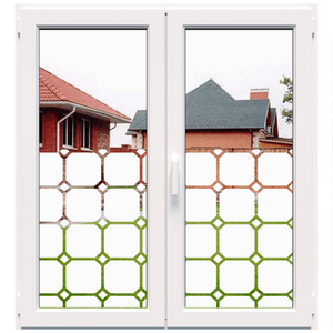 Koristeellinen valkoinen mattakalvo ikkunoihin (DECO1)