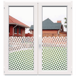 Decorative white frosted film for windows (DECO13) 