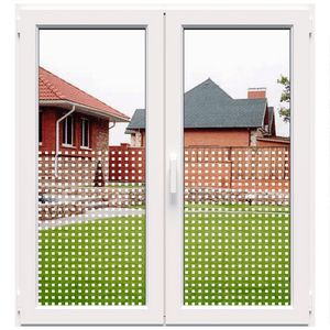Decorative white frosted window film (DECO18) 