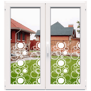 Decorative white frosted window film (DECO25) 
