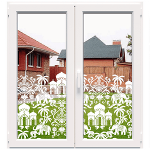 Dekoracyjna biała matowa folia na okna (DECO35)