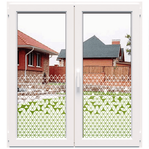 Dekoracyjna biała matowa folia na okna (DECO47)