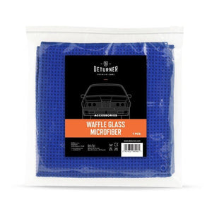 Mikrohiutaleinen pyyhe auton hoitoon - DETURNER WAFFLE GLASS TOWEL 40x40cm