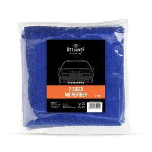 Microfiber cloth for car care - DETURNER 2-sided MICROFIBER 40x40cm 3pcs (3gab)